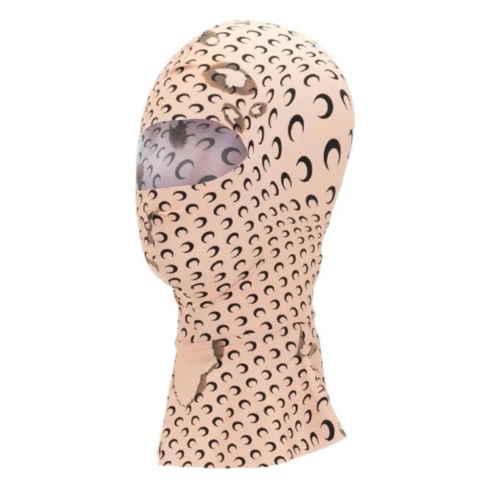 Marine Serre Full Face Mask Crescent Moon Print balaclava